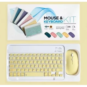 ZR20Km Sarı Kablosuz Klavye Mouse Set
