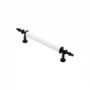 10 Adet Beyaz - Siyah Boru Kulp 9.6cm