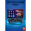 2 Kollu Kablosuz 2.4g Retro Oyunlar 4k Game Stick 3500 Oyun Atari
