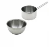 2pcs Set Paslanmaz Çelik Cheff Sütlük - Sosluk=14cm - Derin Kap=17cm