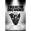 3lü Set Saç Sakal Kesme Traş Makinesi Burun Kılı Alma Tıraş Makinesi