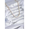 316L Çelik Gold Renk 60 cm Burgu Model Kadın Kolye - TJ-BKO7973