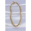 316L Çelik Gold Renk Arpa Model Kolye - TJ-BKO8748