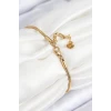 ietaks™ 316L Çelik Göz Charm Model Gold Renk Kadın Bileklik