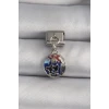 ietaks™ 316L Çelik Gümüş Renk Sallantı Dünya Model Nomination Charm