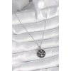 ietaks™ 316L Çelik Gümüş Renk Siyah Renk Şans Kolyesi