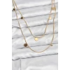 ietaks™ 316L Çelik Zincir Gold Renk Pullu Kadın Kolye