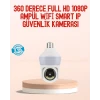 360° Full HD Wi-Fi Akıllı Ampül Kamera Gece Görüşlü