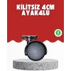 4 cm Kilitsiz Tekerlek Ayak Seti Zemin Koruyucu