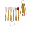 6 Parça  Mini Ahşap Saplı Silikon Mutfak Set