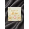 7 Adet Oval Lüx Eklem Yüzük