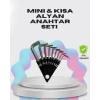 9 Parça Kısa Tip Alyan Seti Isıl İşlemli Profesyonel Kullanım