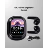 Akıllı Ekranlı Bluetooth 5.4 Kablosuz Kulaklık – Dokunmatik Ve Şarj Kutulu