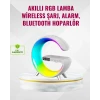 Akıllı Uyku Lambası Gündoğumu Alarmı Kablosuz Şarj Ve Müzik Çalar