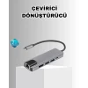 Alüminyum Kasalı MacBook USB-C Hub – 4K HDMI, USB 3.0, SD/TF Kart Girişi, PD Şarj Desteği