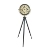 Antik Görünümlü Eskitme Tripod Ayaklı Saat