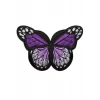 Aplike Ütü İle Yapışan Kelebek Mor Arma 7x5 cm