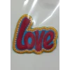Aplike Ütü İle Yapışan Love Arma 4x2 cm