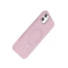 Apple iPhone 11 Regal Magsafe Standlı Kapak - Açık Pembe