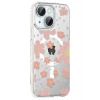 Apple iPhone 15 Floral Magsafe Kapak - Pembe