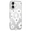 Apple iPhone 16 Floral Magsafe Kapak - Beyaz