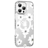 Apple iPhone 16 Pro Floral Magsafe Kapak - Beyaz