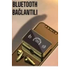 Aynalı Bluetooth Kulaklık Telefon Standlı Dijital Göstergeli