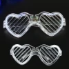 Beyaz Led Işıklı Kalp Gözlük – 3 Modlu