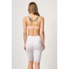 BEYAZ   3004 Soft Uzun Paça Dantel Boxer