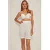 BEYAZ   3005 Soft Uzun Paçalı Boxer Korse
