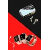 Bileklikli Amoled Ekran Akıllı Saat Ve Dijital Göstergeli Kablosuz Bluetooth Kulaklık Anc/ Enc