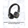 Bluetooth 5.3 Rainbow Işıklı Kulak Üstü Kablosuz Kulaklık