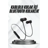 Bluetooth Bağlantılı Kablolu Mıknatıslı Sport Kulaklık