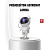 Bluetooth Müzikli Astronot Projeksiyon Lambası Yıldız ve Ay Efektli
