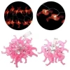 İEG® 10lu Pilli Led Flamingo Dekoratif Işık Zinciri Aydınlatma 1,5 Mt