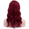 Dalgalı Kısa Perçemli Fiber Sentetik Peruk - Kızıl