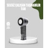 Dijital Ekranlı Şarjlı Mini Fan 100 Kademeli Hız Ayarı
