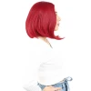 Fiber Sentetik Peruk Perçemsiz Kısa Düz - Kızıl