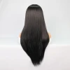 Fiber Sentetik Siyah Düz Tül Peruk