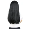 Fiber Sentetik Uzun Düz Peruk - Siyah