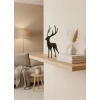 Geyik Figürü Gri Modern Salon ve Raf Dekoru