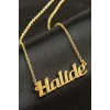 Halide İsimli Kolye (Kişiye Özel)