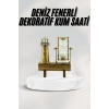 Hediyelik Kum Saati Retro Dekoratif Deniz Feneri Kum Saati