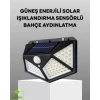 ieg™ 100 Led Solar Lamba Hareket Algılamalı Bahçe Duvar Dış Mekan Aydınlatma