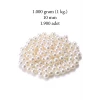 İEG® 1.000 gram (1 kg.) 10mm Krem Renk Plastik İnci Boncuk Çanta ve Takı Yapım Boncuğu (~1.900 adet)