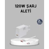 ieg™ 120w Süper Hızlı Şarj Adaptörü – Type-c Kablo Dahil Yüksek Voltaj Korumalı