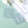 ieg™ 20 Adet Şeffaf Çift Taraflı Yapışkanlı Geçmeli Klips Eşya Sabitleme Askısı