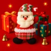ieg ™ 2026 Noel Yılbaşı Çam Ağacı Süsü Peluş Tekstil Örme Orta Boy 17 cm x 11 cm