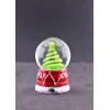 ieg ™ 2026 Yılbaşı Noel Süslü Çam Ağacı Temalı Mini Boy Işıklı Kar Küresi 6.5 cm A