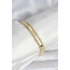 ieg™ 316L Çelik Gold Renk Pullu Zincir Model Kadın Bileklik